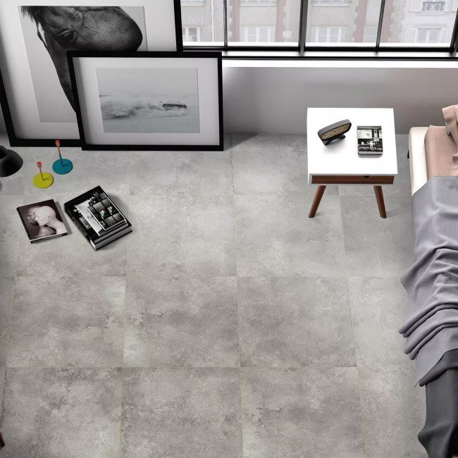 Porcelænsflise Odys 60x60 cm Lysegrå 1,44 m²