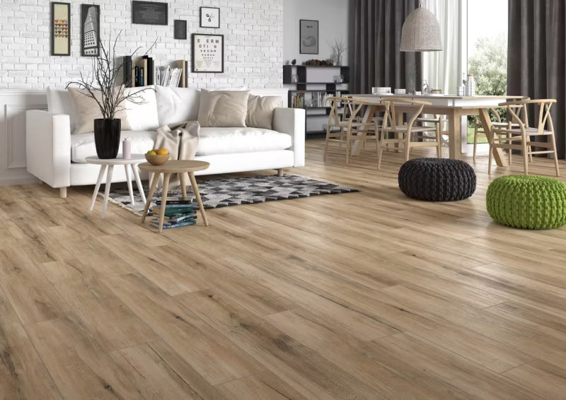 Porcelænsflise Pont 19,3x120 cm Beige 1,16 m²