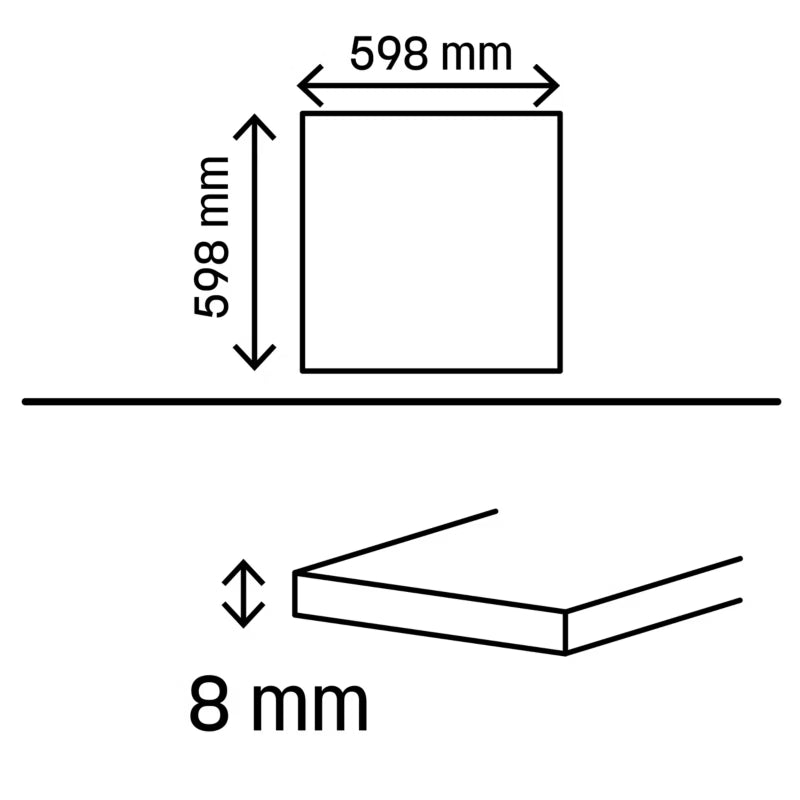 Porcelænsflise Pontino 60x60 cm 1,07 m²
