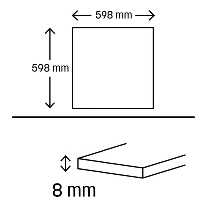 Porcelænsflise Sannam 59,8x59,8 cm 1,07 m²