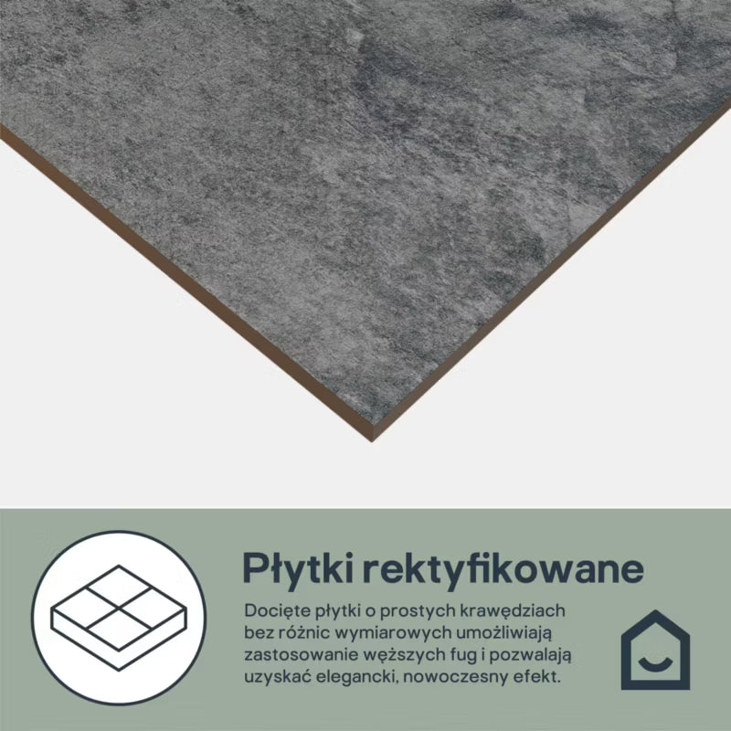 Porcelænsflise Shaded Slate 60x60 cm 1,07 m²