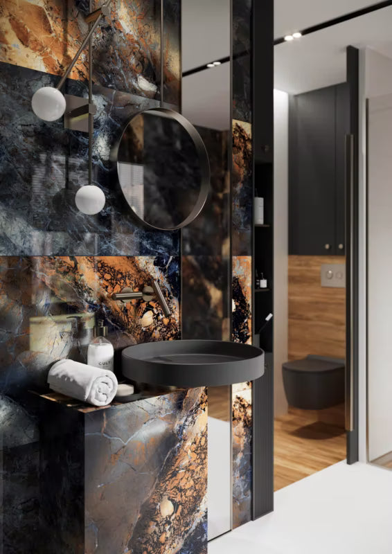 Porcelænsflise Smoke 60x120 cm Guld 1,44 m²