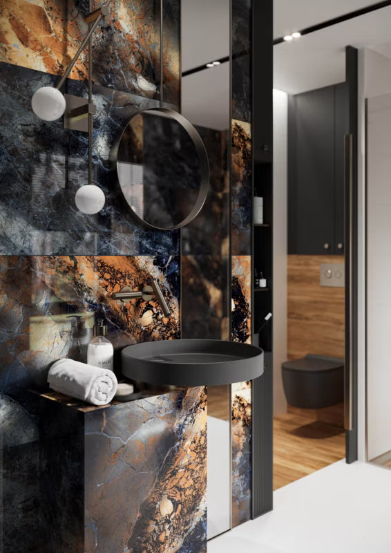 Porcelænsflise Smoke 60x120 cm Guld 1,44 m²
