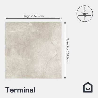 Porcelænsflise Terminal 60x60 cm 1,78 m²