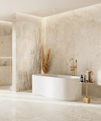 Porcelænsflise Valerie 60x120 cm Beige Mat 1,43 m²