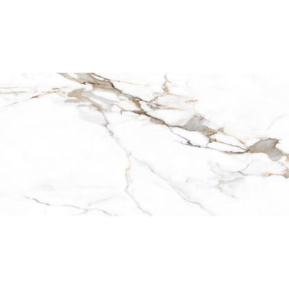 Porcelænsflise Verona 60x120 cm Hvid 1,44 m²