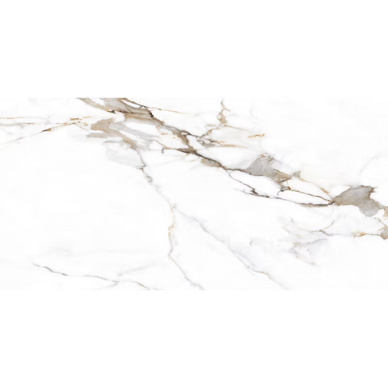 Porcelænsflise Verona 60x120 cm Hvid 1,44 m²