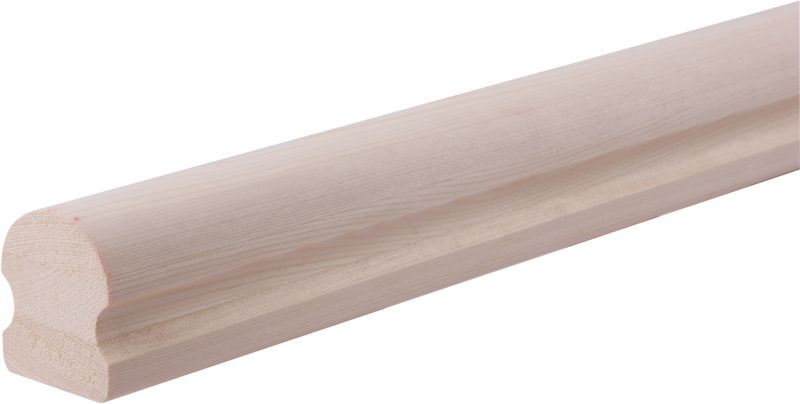 Trappegelænder Fyr 5x6x150 cm Natur