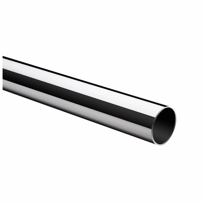 Rustfri stål gelænder Knap 42,4 x 1,2 mm 3 m poleret