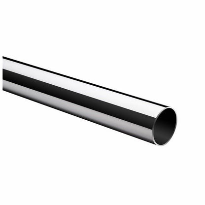 Rustfri stål gelænder Knap 42,4 x 1,2 mm 3 m poleret