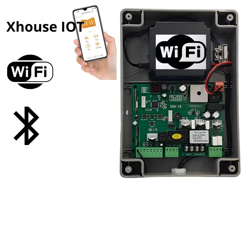 Portåbner til Dobbelffløjet Port NX300 2x3 m 600 kg med WiFi