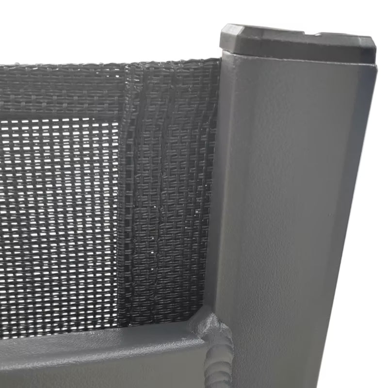 Positionsstol Batz 63x72 cm Sort Aluminium