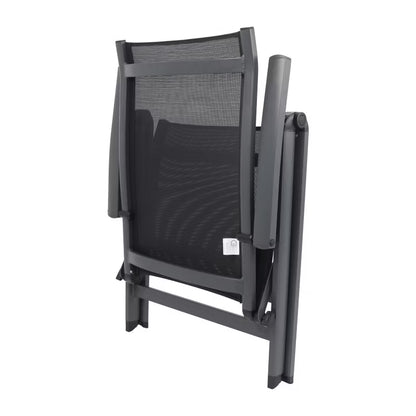 Positionsstol Batz 63x72 cm Sort Aluminium