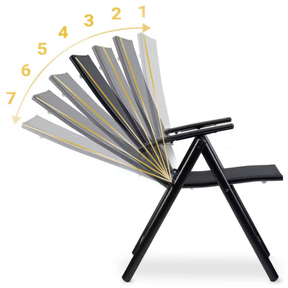 Positionsstol SO-983 Justerbar Sort 2 Stk