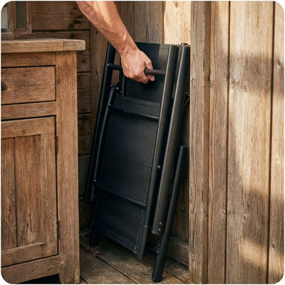 Positionsstol SO-983 Justerbar Sort 2 Stk