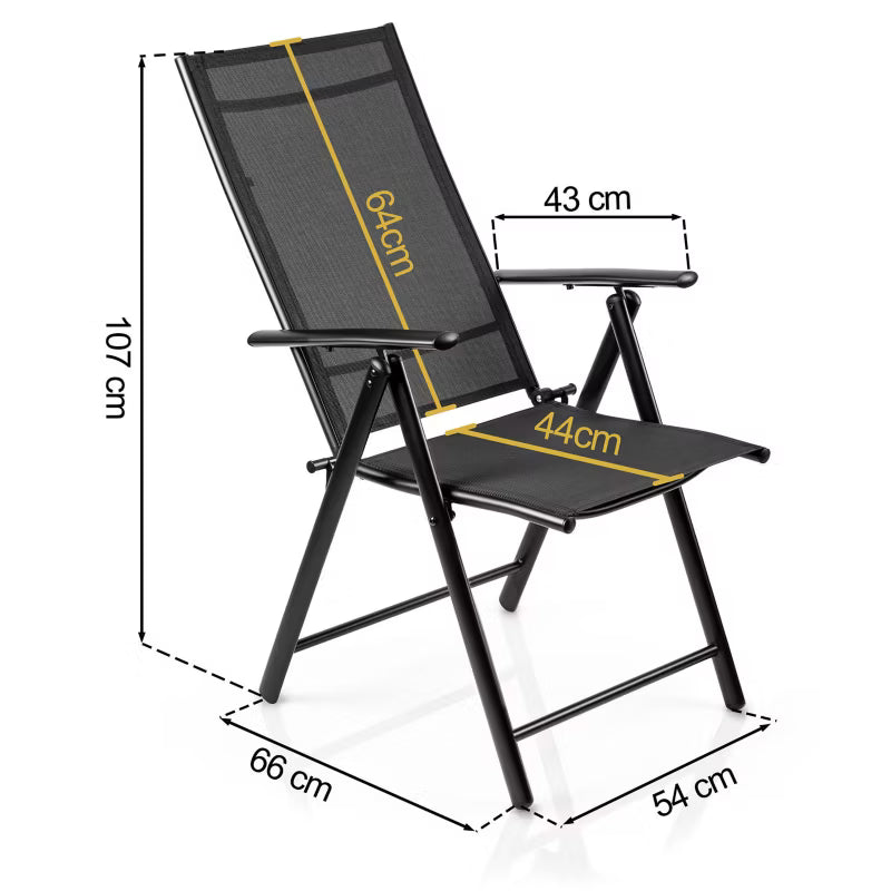 Positionsstol SO-983 Justerbar Sort 2 Stk