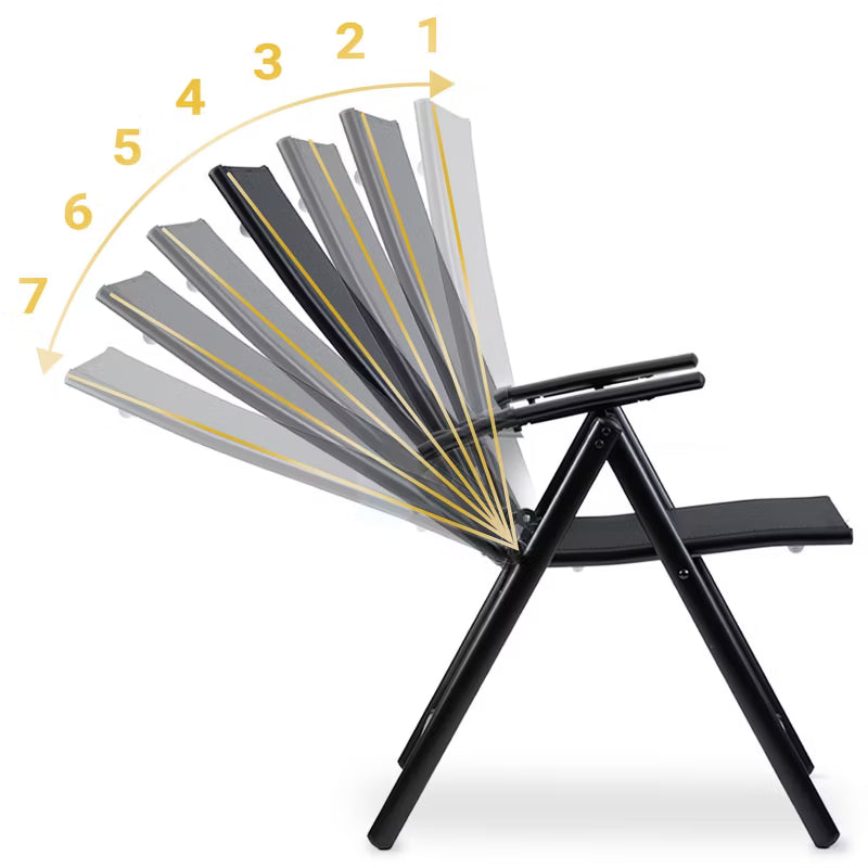Positionsstol SO-983 Justerbar Sort 2 Stk