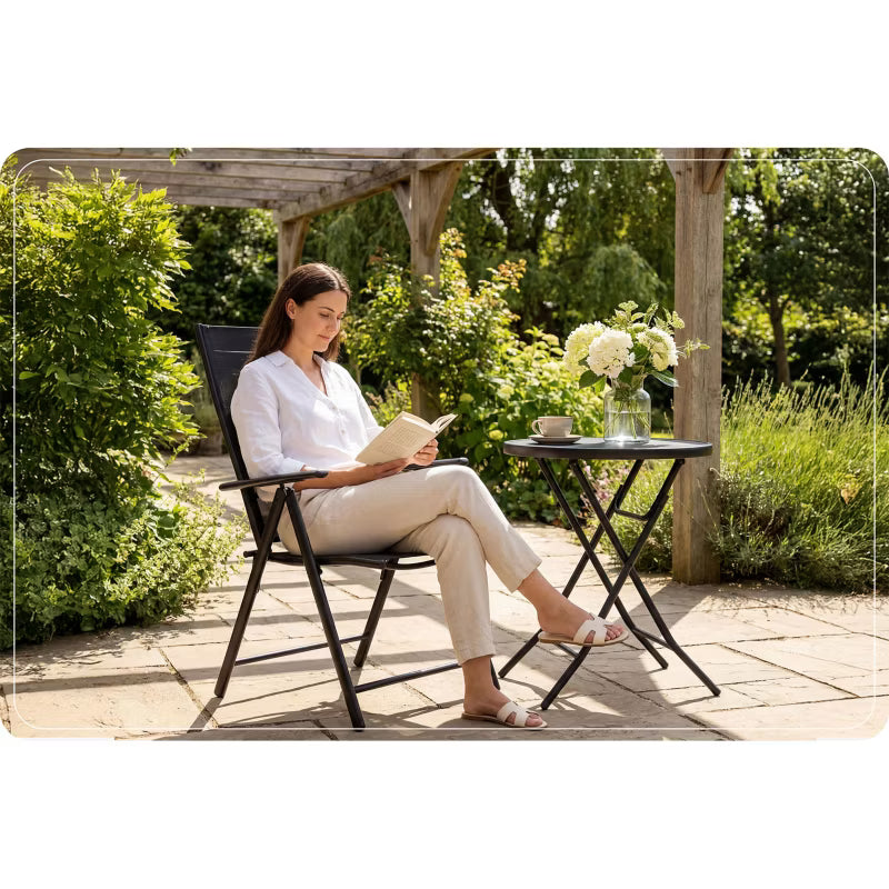 Positionsstol SO-983 Justerbar Sort 2 Stk