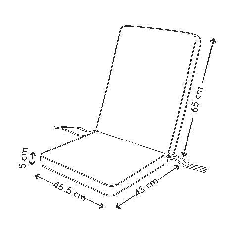 Positionsstolshynde Tiga 108x45,5 cm Grå