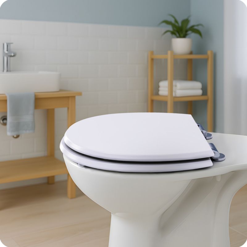Toiletsæde MDF Hvid Softclose Universal 43,5x37,5 cm 5904365264860