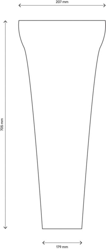 Vaskesøjle til Håndvask 20,7x17,9x70,5 cm Hvid | 10KF38001EC