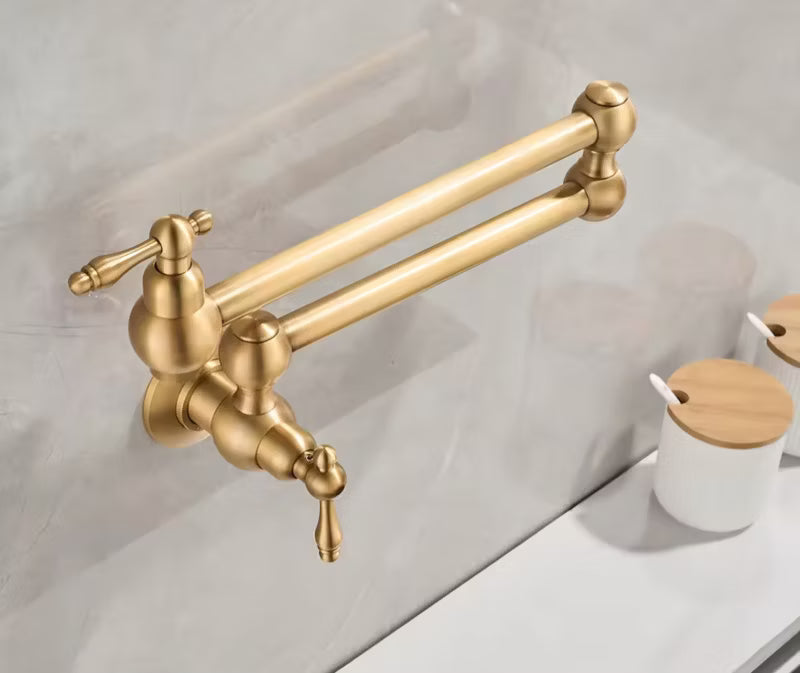 Pot Filler Køkkenarmatur 56 cm Børstet Messing