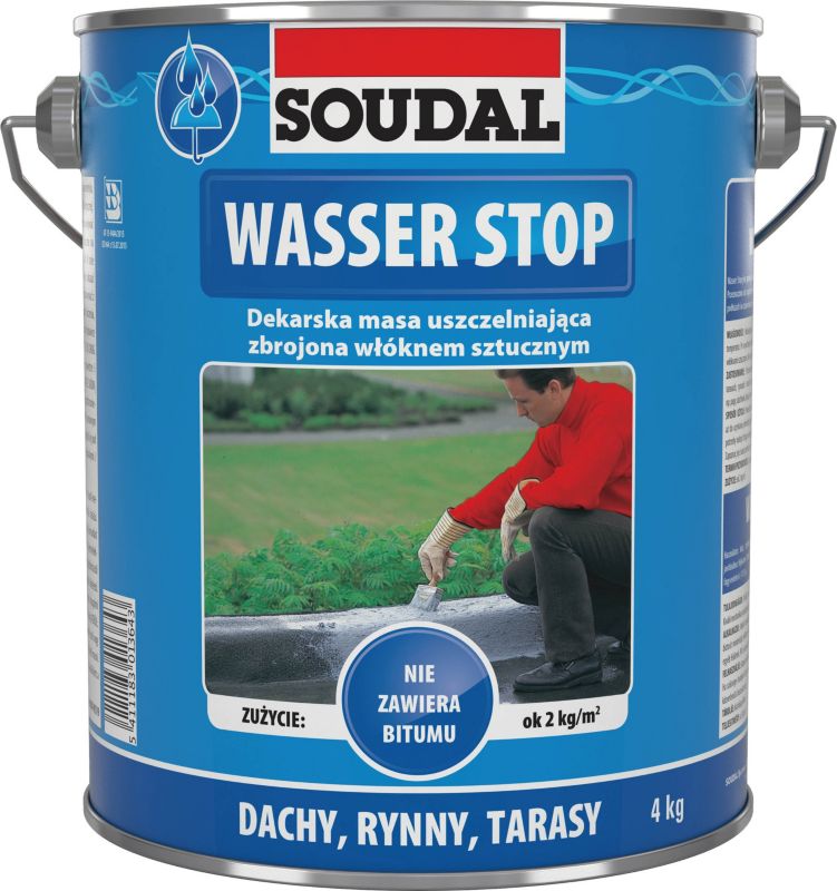 Tagtætningsmasse Wasser Stop 4 kg Grå