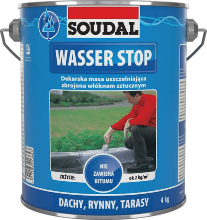 Tagtætningsmasse Wasser Stop 4 kg Grå