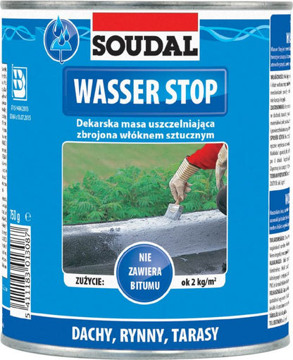 Tagtætningsmasse Wasser Stop 750 g Grå