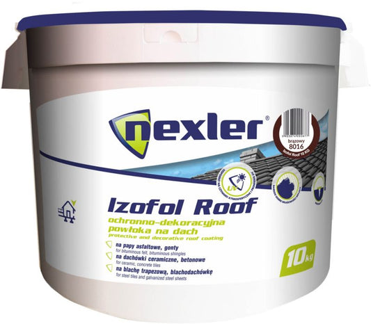 Nexler Izofol Roof beskyttende tagbelægning brun 10 kg