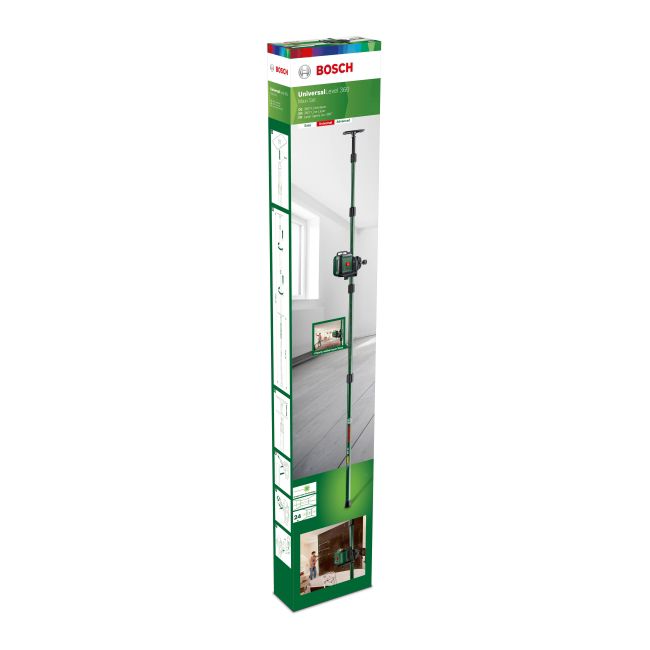 Bosch PLL 360 laser-vaterpas med teleskopstang