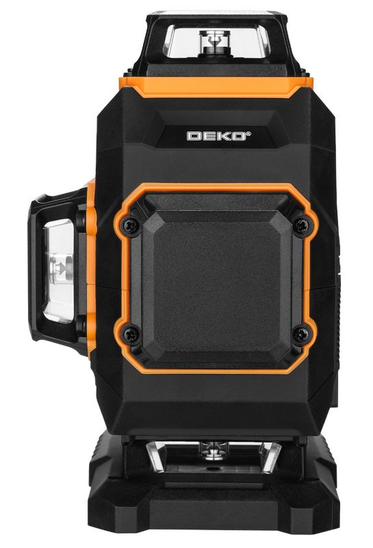 DEKO 4D planlaser med 360° krydslaser i grøn farve, komplet sæt