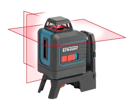 Erbauer 360° rød laser-vaterpas 20 m