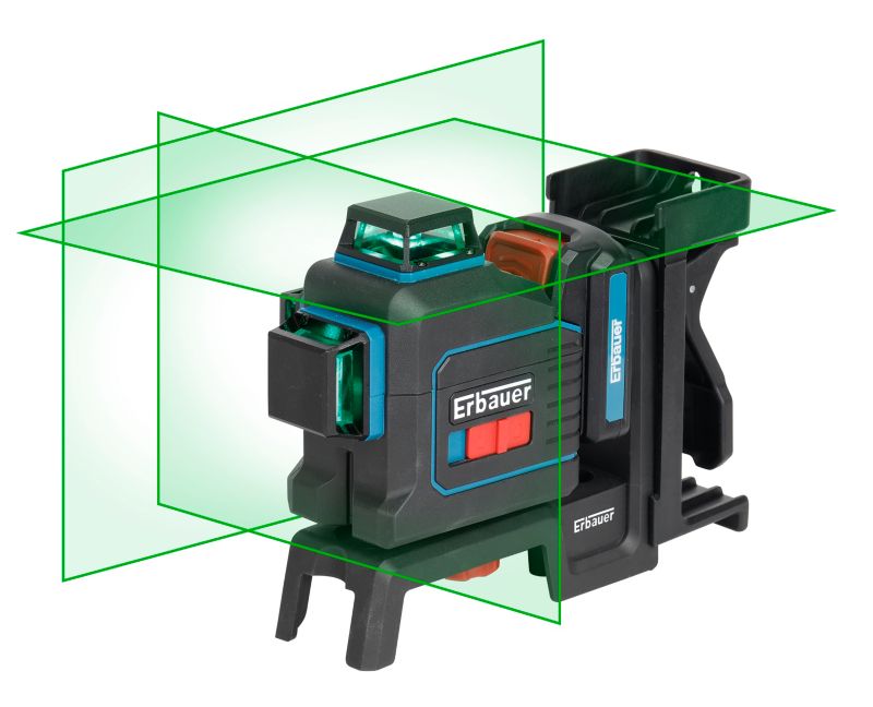 Erbauer 360° grøn laser-vaterpas 25 m