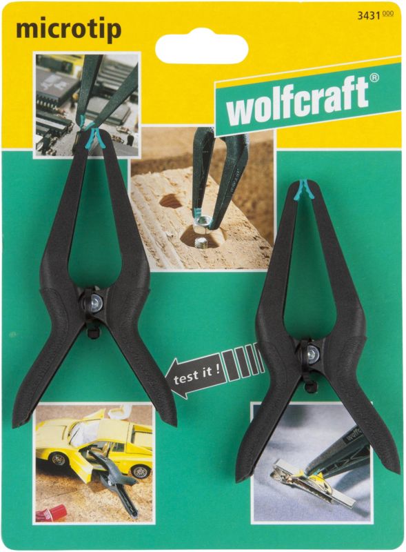 Præcise fjederklemmer 60 mm 2 stk. wolfcraft 3431000