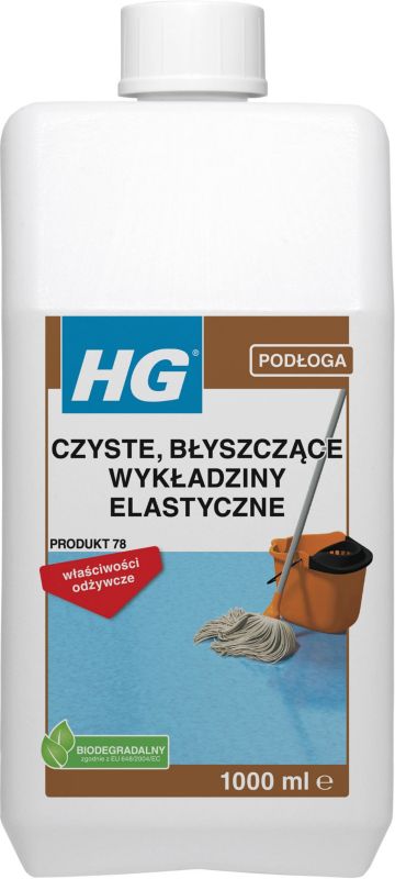 HG rengøringsmiddel til rene, blanke elastiske gulve