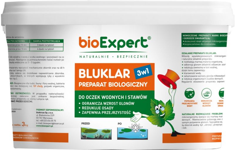 Bluklar BioExpert 3 kg - Effektivt og miljøvenligt middel til havebassiner