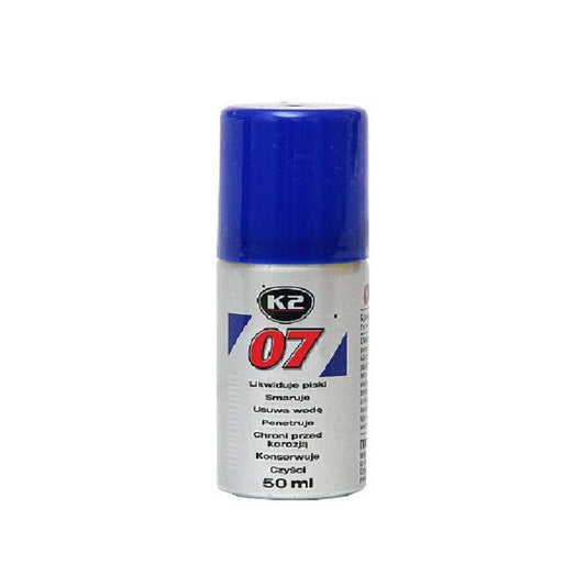 K2 007 spray 50 ml - multifunktionelt smøremiddel til bilvedligeholdelse