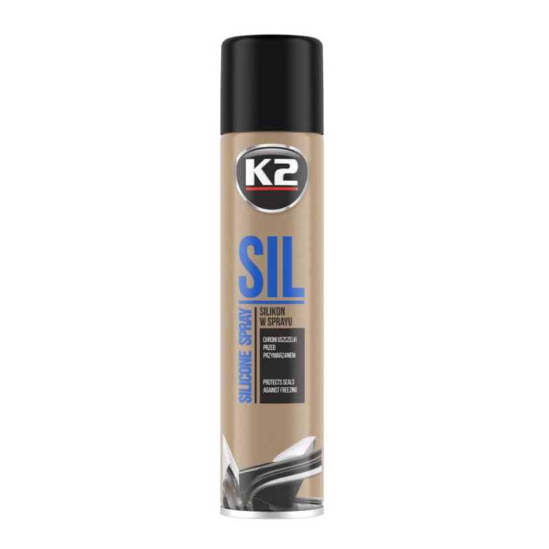 K2 Sil spray 300 ml – alsidigt pleje- og konserveringsmiddel til plastoverflader