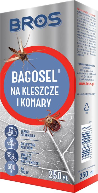 Bros Bagosel 100EC myggebekæmpelsesmiddel 250 ml