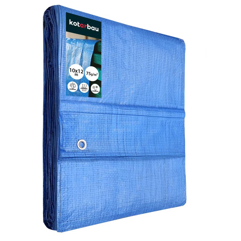 Presenning 10x12 m Blå 75 g/m²