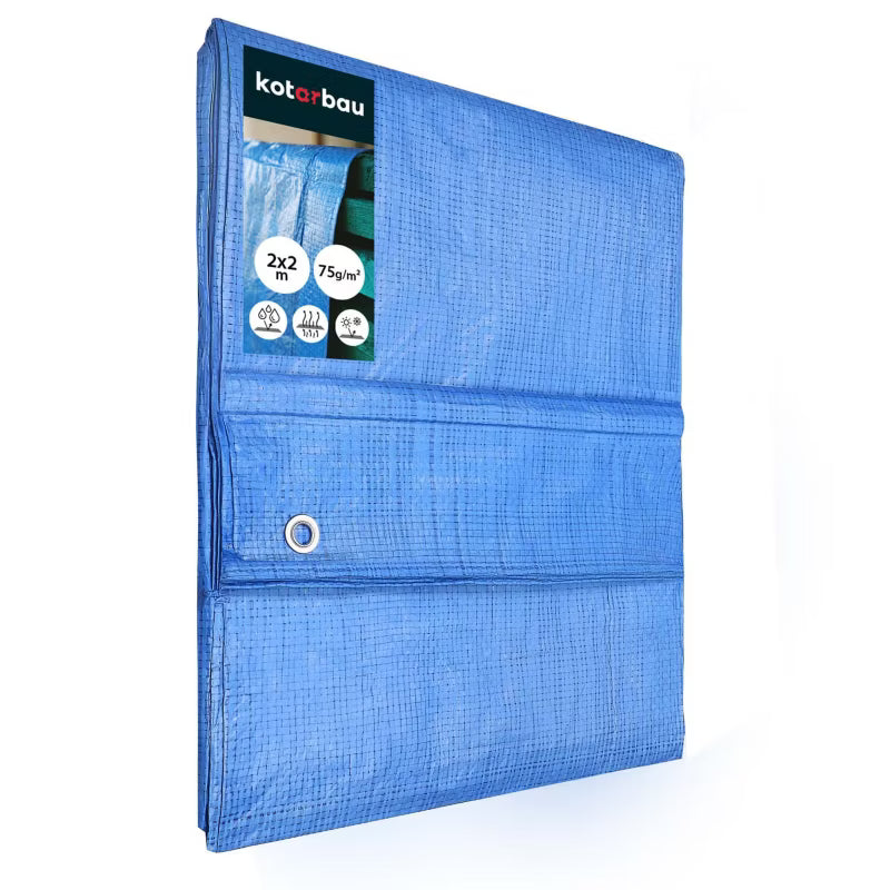 Presenning 2x2 m 75 g/m² Blå