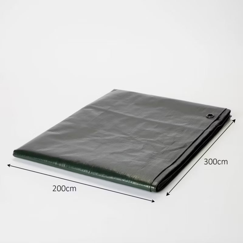 Presenning 2x3 m 140 g/m² Brun og Grøn