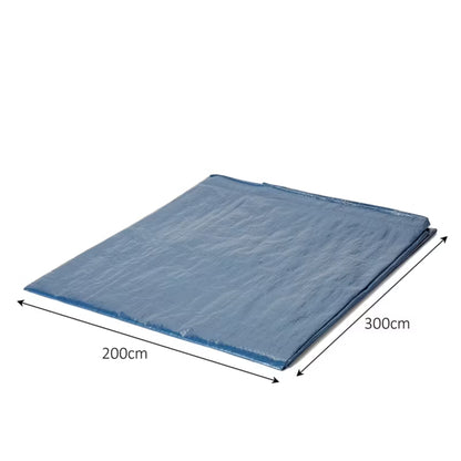 Presenning 2x3 m 70 g/m² Blå