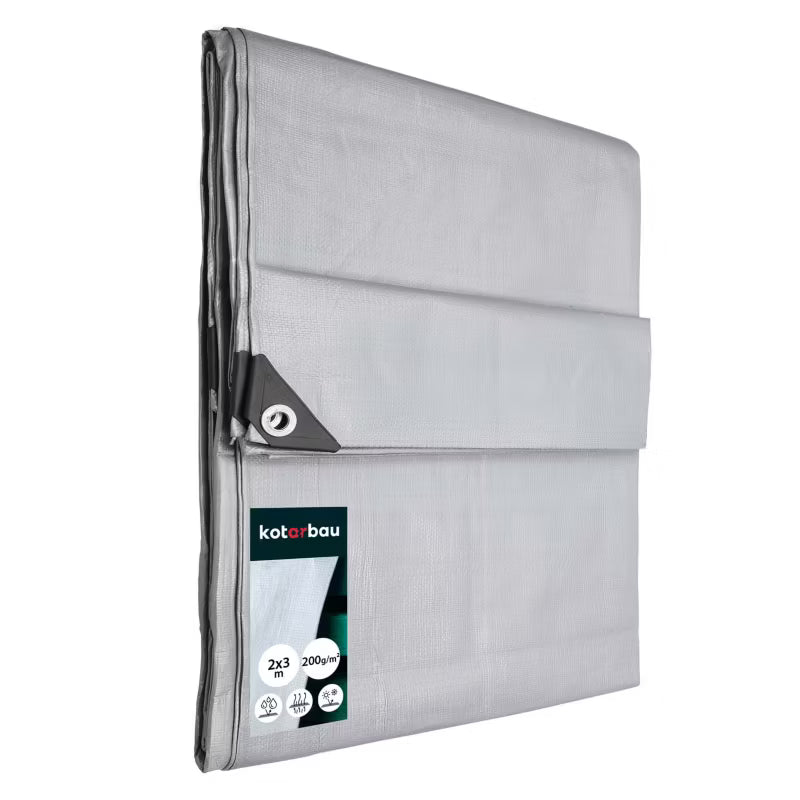 Presenning 2x3 m Sølv 200 g/m²