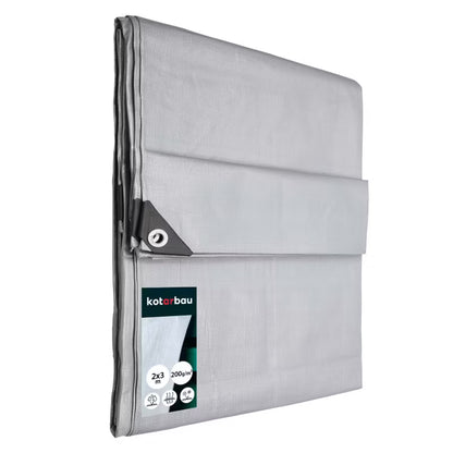 Presenning 2x3 m Sølv 200 g/m²