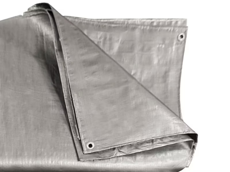 Presenning 3x4 m Sølv Grøn 130 g/m²
