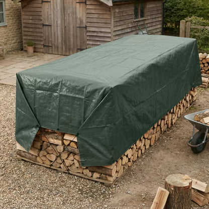 Presenning 6x10 m 140 g/m² Grøn og Brun