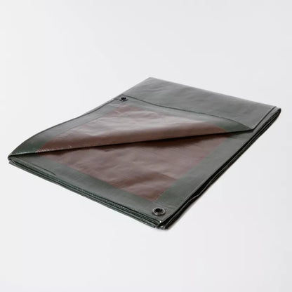 Presenning 6x10 m 140 g/m² Grøn og Brun