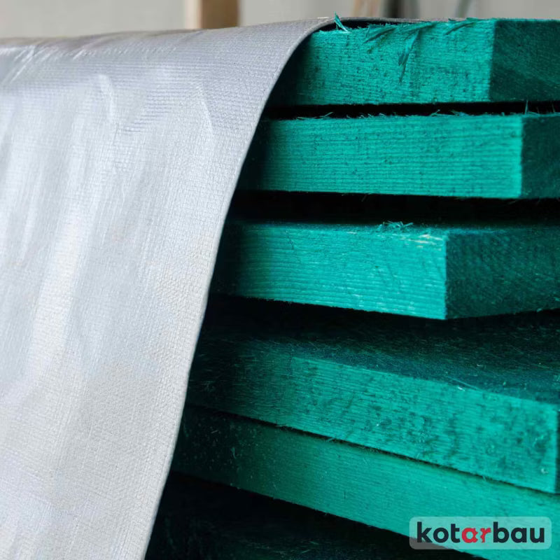 Presenning 8x10 m Sølv 200 g/m²